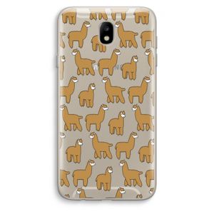 Alpacas: Samsung Galaxy J7 (2017) Transparant Hoesje