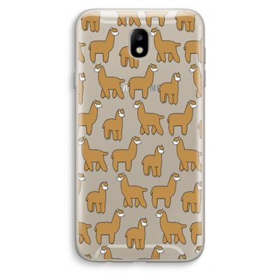 Alpacas: Samsung Galaxy J7 (2017) Transparant Hoesje