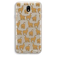 Alpacas: Samsung Galaxy J7 (2017) Transparant Hoesje