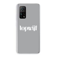 Topwijf Grijs Wit: Xiaomi Mi 10T 5G Transparant Hoesje