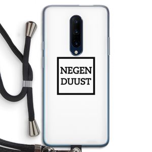 Negenduust vierkant: OnePlus 7 Pro Transparant Hoesje met koord