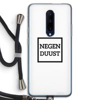 Negenduust vierkant: OnePlus 7 Pro Transparant Hoesje met koord