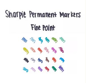Sharpie Fine Point permanente marker Fijne punt Zwart 12 stuk(s)