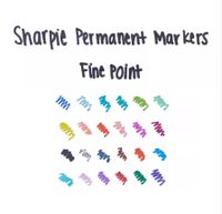Sharpie Fine Point permanente marker Fijne punt Zwart 12 stuk(s) - thumbnail