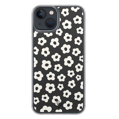 iPhone 13 mini hybride hoesje - Retro bloempjes