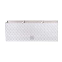 Prosperplast Plantenbak Rato - wit - 51x19x18 cm - bloembak met water irrigatiesysteem