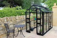 Tuinkas Birdlip 48, zwart, veiligheidsglas 3mm/1 - Royal well