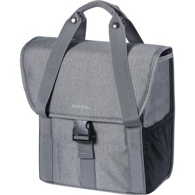 Basil go-single bag - enkele fietstas - dames - fietsen - grijs mêlée