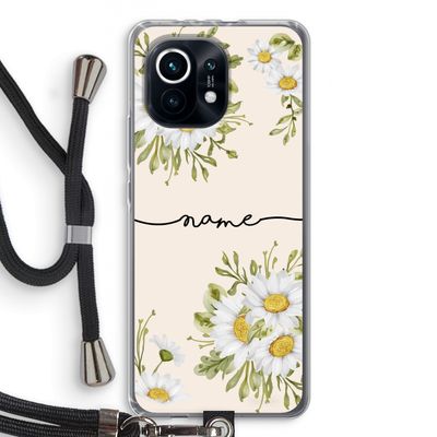 Daisies: Xiaomi Mi 11 Transparant Hoesje met koord