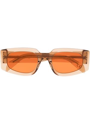 Retrosuperfuture lunettes de soleil à monture rectangulaire - Marron