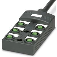 Phoenix Contact SACB-6/12- 5,0PUR SCO P 1452482 Passieve sensor/actorbox M12-verdeler met kunststof schroefdraad 1 stuk(s)