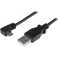 StarTech.com 1 m Micro-USB male haaks to USB A male