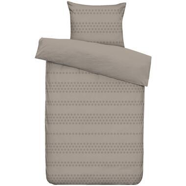 Dekbedovertrek Maysa - beige - 140x220 cm - Leen Bakker