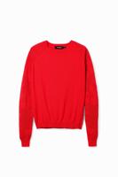 Trui bloemen texturen - RED - XL