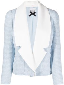 Edward Achour Paris veste bicolore à revers crantés - Bleu