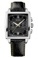 Horlogeband Hugo Boss HB-87-1-14-2418 / HB659302385 Leder Zwart