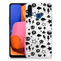 Silicone Back Case Samsung Galaxy A20s Silver Punk - thumbnail