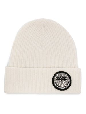 Zadig&Voltaire bonnet en laine à logo strassé - Tons neutres