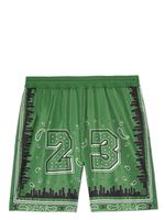 Off-White short de bain à imprimé bandana - Vert