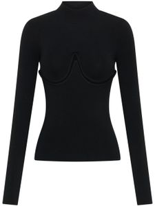 Dion Lee pull à découpes - Noir