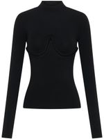 Dion Lee pull à découpes - Noir