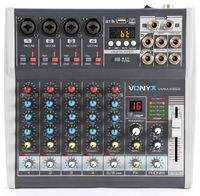 Vonyx VMM-K602 6-kanaals mixer met USB-interface - thumbnail