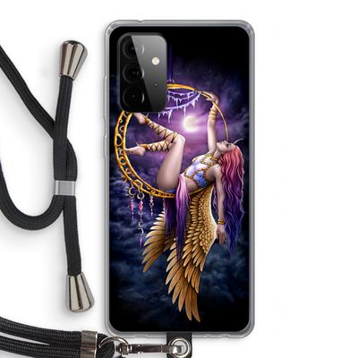 Aerial Angel: Samsung Galaxy A72 5G Transparant Hoesje met koord