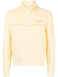 Sporty & Rich hoodie zippé à logo brodé - Jaune