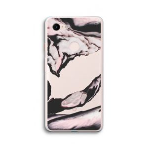 Roze stroom: Google Pixel 3 XL Transparant Hoesje