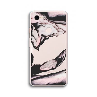 Roze stroom: Google Pixel 3 XL Transparant Hoesje