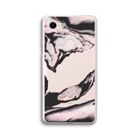 Roze stroom: Google Pixel 3 XL Transparant Hoesje