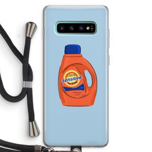 Ultra Sensitive: Samsung Galaxy S10 Plus Transparant Hoesje met koord