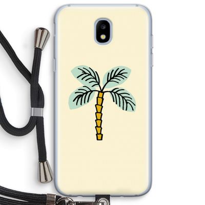 Palmboom: Samsung Galaxy J5 (2017) Transparant Hoesje met koord
