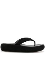 ILIO SMERALDO Geraldine chunky flat sandals - Noir