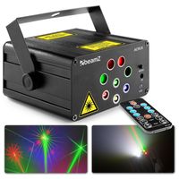 Retourdeal - BeamZ Acrux party laser met 4 lasers en gekleurde LED&apos;s - thumbnail