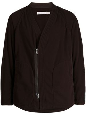 Undercover veste zippée à col v - Marron