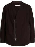 Undercover veste zippée à col v - Marron