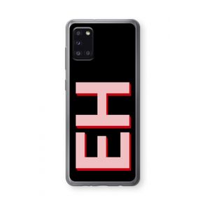 Monogram: Samsung Galaxy A31 Transparant Hoesje
