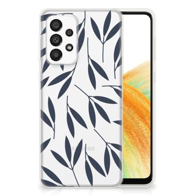 Samsung Galaxy A33 5G | TPU Case | Leaves Blue