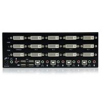 StarTech.com 4-poort 3x Monitor DVI USB KVM-switch met Audio en USB 2.0-hub - thumbnail