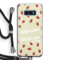 Don't forget to have a great day: Samsung Galaxy S10e Transparant Hoesje met koord