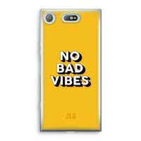 No Bad Vibes: Sony Xperia XZ1 Compact Transparant Hoesje