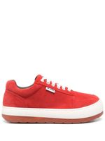 Sunnei baskets en daim Dreamy à lacets - Rouge - thumbnail