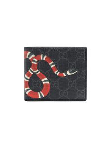 Gucci portefeuille Kingsnake à motif Suprême GG - Noir