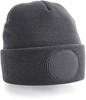 Beechfield CB446 Circular Patch Beanie - Graphite Grey - One Size