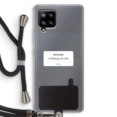 Reminder: Samsung Galaxy A42 5G Transparant Hoesje met koord