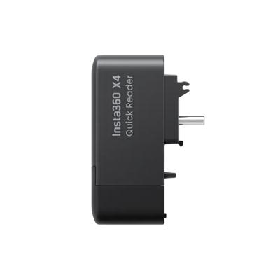 Insta360 X4 Quick Reader geheugenkaartlezer USB-Type C/Lightning Zwart