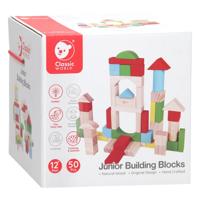 Classic World houten blokken junior, 50dlg.