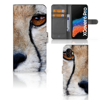 Samsung Galaxy Xcover 6 Pro Telefoonhoesje met Pasjes Cheetah - thumbnail