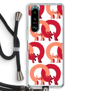 Dogs: Sony Xperia 5 III Transparant Hoesje met koord